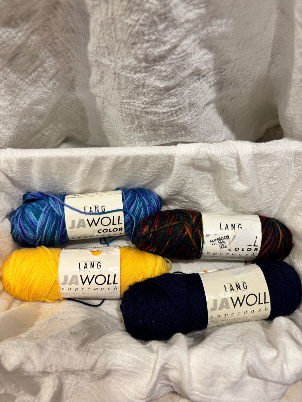 Jawoll Superwash by Lang Yarns Lot of 4 different colors